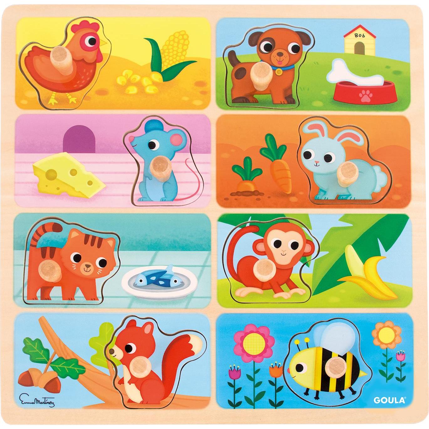 Jumbo Lieblingsessen (Holzpuzzle) (8 Teile)