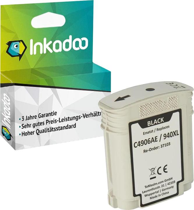 Image du produit Inkadoo Cartouches d'impression compatibles avec HP C4906AE / 940XL Cartouche d'encre, noire Noir (CF)