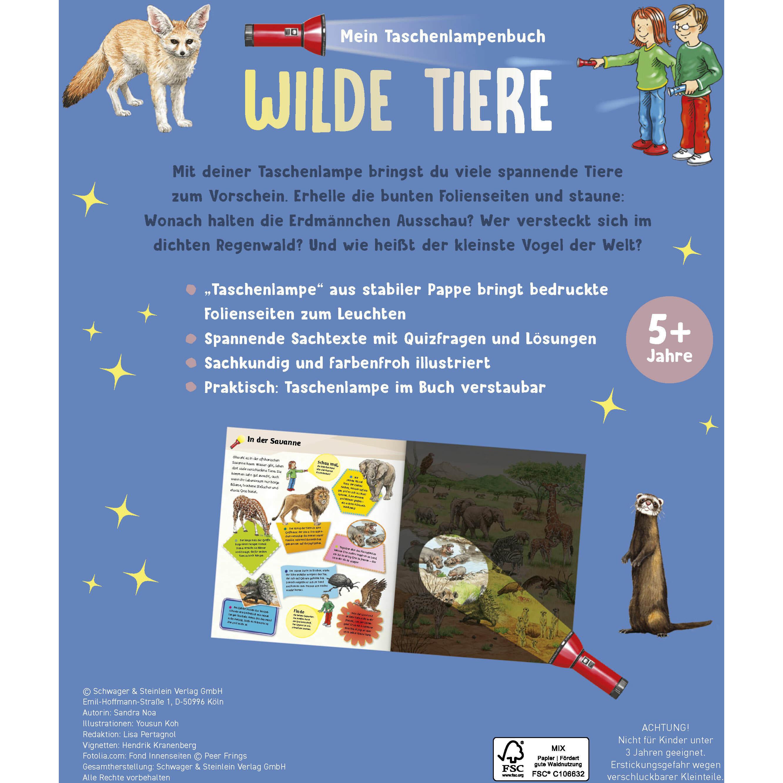 Thumbnail - Mein Taschenlampenbuch Wilde Tiere, Kinderbücher