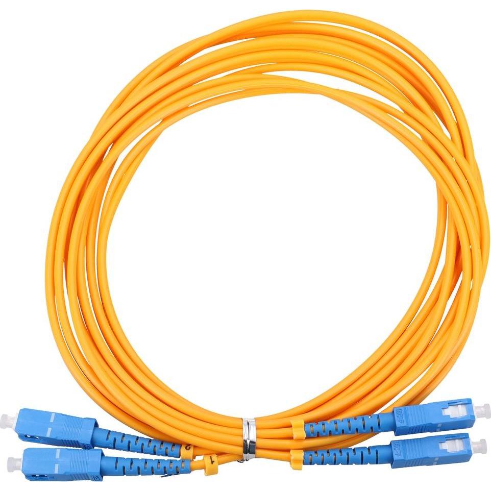 Thumbnail - Extralink SC/UPC-SC/UPC Patchcord Jednomodowy, Duplex, G652D, 3mm, 5m (5 m), Netzwerkkabel