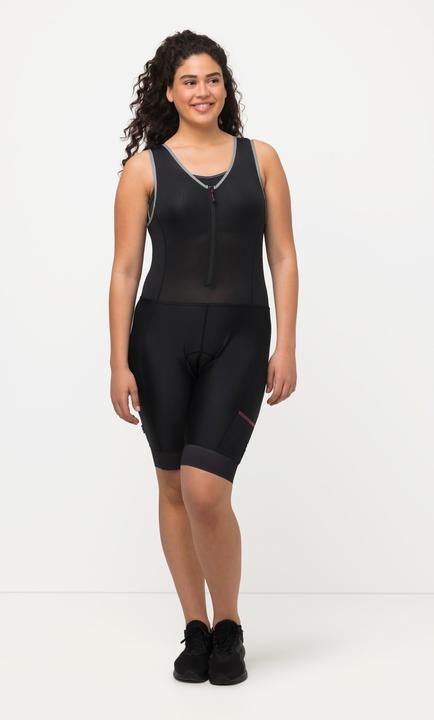 Immagine prodotto Ulla Popken Pantaloncini per ciclismo con imbottitura sulla seduta, scollo a V e bretelle di mesh (54)