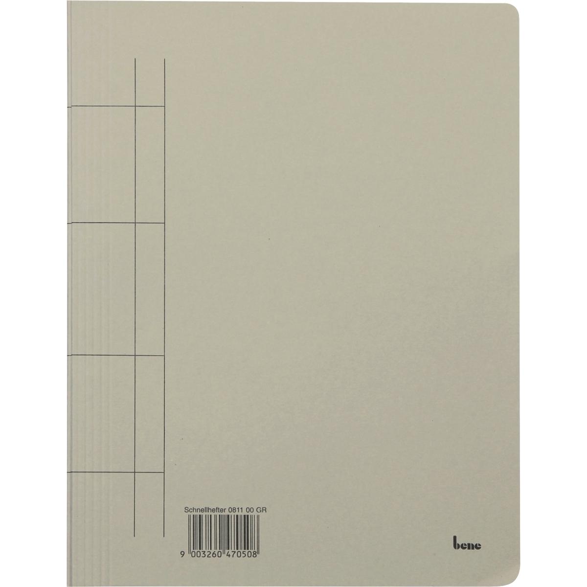Bene, Mappe, Schnellhefter A4 Karton grau (A4, 1 x)
