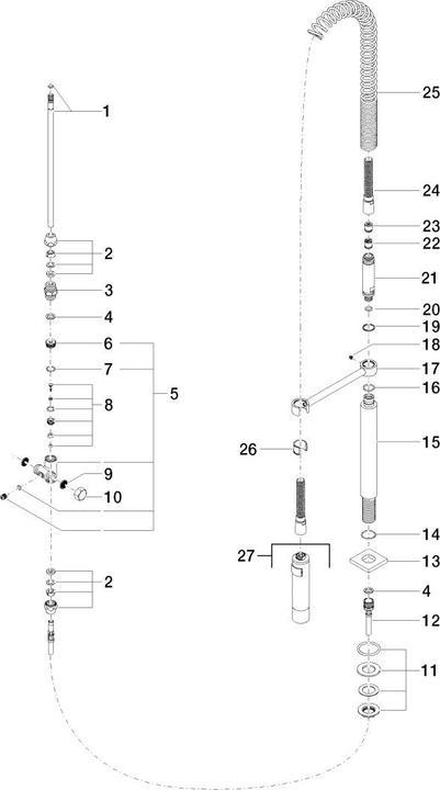 Actual product image Dornbracht 27784970-06 Professional shower set Series-neutral