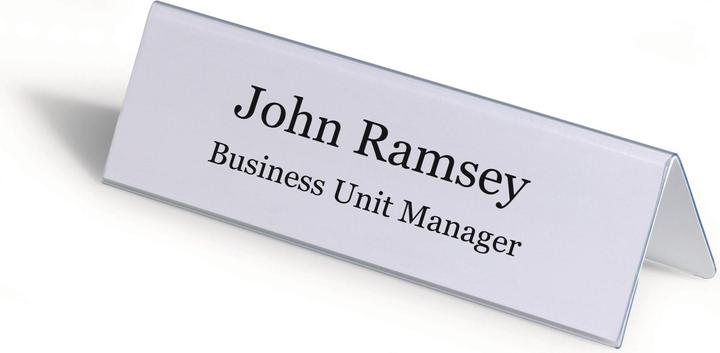 Actual product image Durable Table name plates