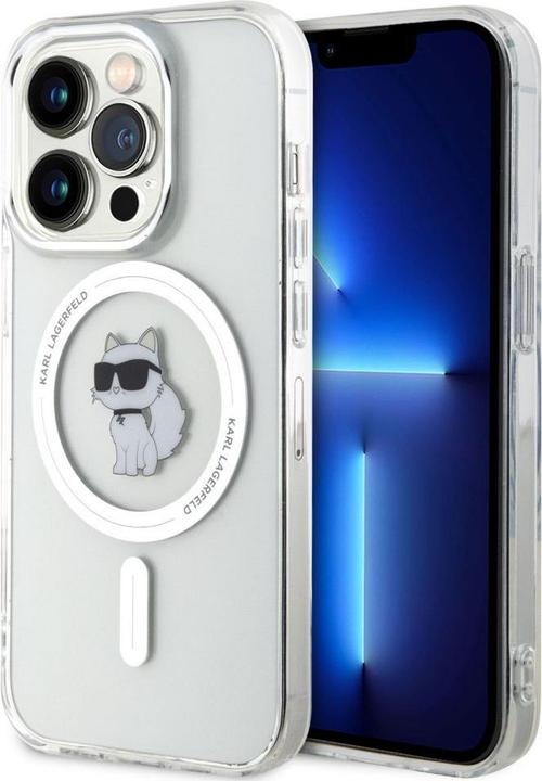 Immagine prodotto Karl Lagerfeld KLHMP15LHFCCNOT Custodia rigida trasparente per iPhone 15 Pro 6.1" IML Choupette MagSafe (Apple iPhone 15 Pro)