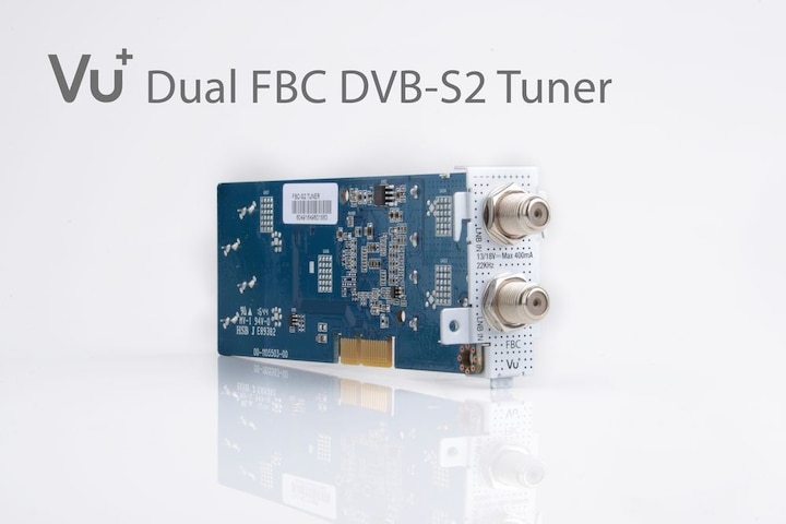 Actual product image Vu+ DVB-S2 /S2X FBC Twin Tuner Duo (8 GB, DVB-S2, CI+ slot)