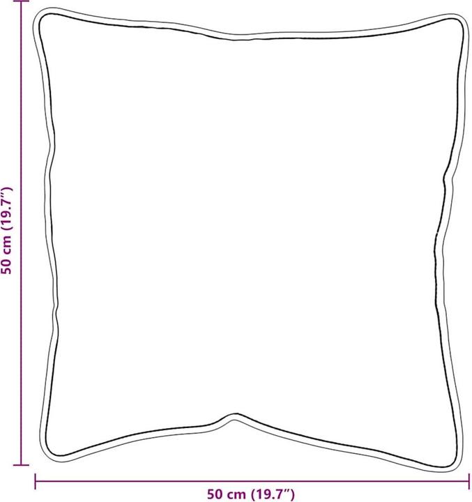 Immagine prodotto vidaXL Cuscino bianco (50 x 50 cm)