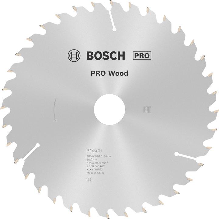Image du produit Bosch Professional Zubehör Lame de scie circulaire PRO Wood, 210 x 2.8 x 30 mm