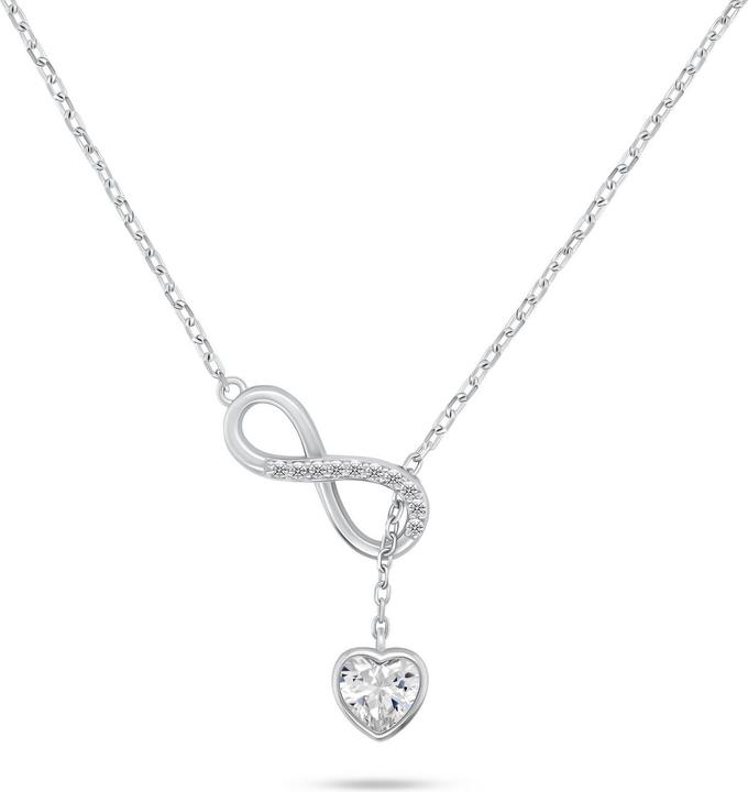 Brilio Argento - Incantevole collana in argento con zirconi NCL123W (Argento)