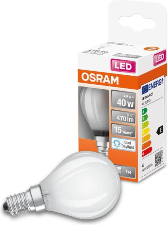 Produktbild Osram Led Retrofit Classic P (E14, 4 W, 470 lm, 1 x, E)