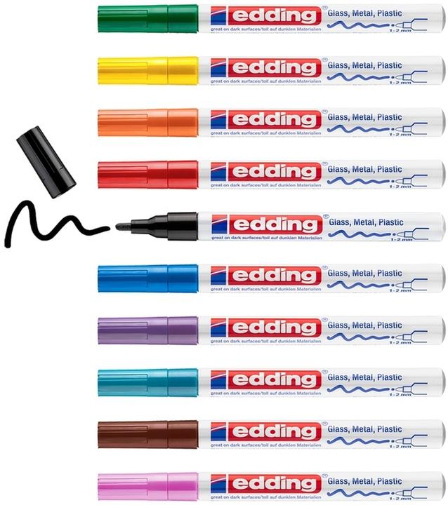 Energielabel Edding Verfmarkeerset (10x)