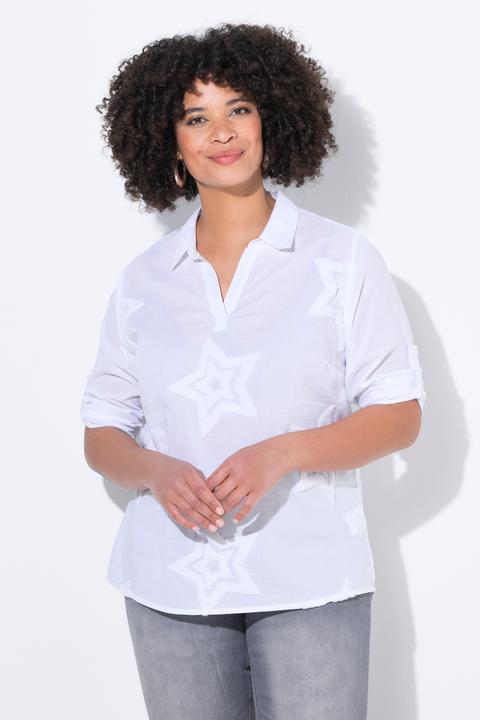 Produktbild Angel of Style Tunika, A-Linie, farbige Frottee-Sterne, 3/4-Ärmel (60)