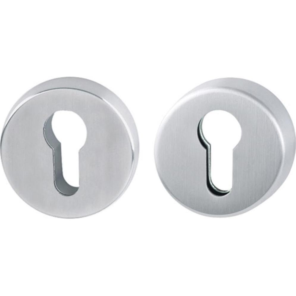 Hoppe, Türgriff + Fenstergriff, Schutzrosettenpaar E42ZNSB/42HS Edelstahl F69 rund ohne Zylinderabdeckung Stärke 15 mm (...
