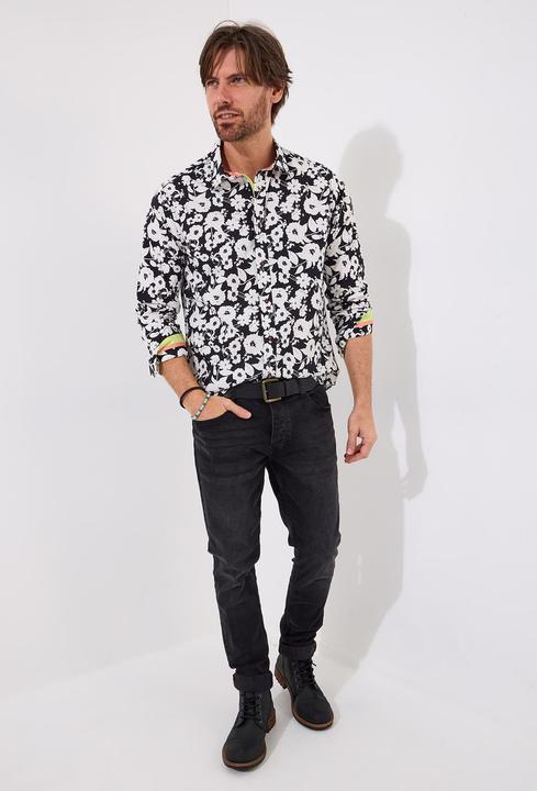 Actual product image Joe Browns Monochrome Floral Long Sleeve Shir (S)