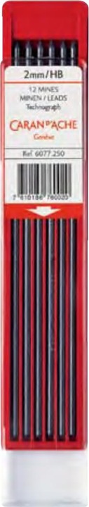 Actual product image Caran d'Ache Technograph refills (Refill, Grey, 2 mm)