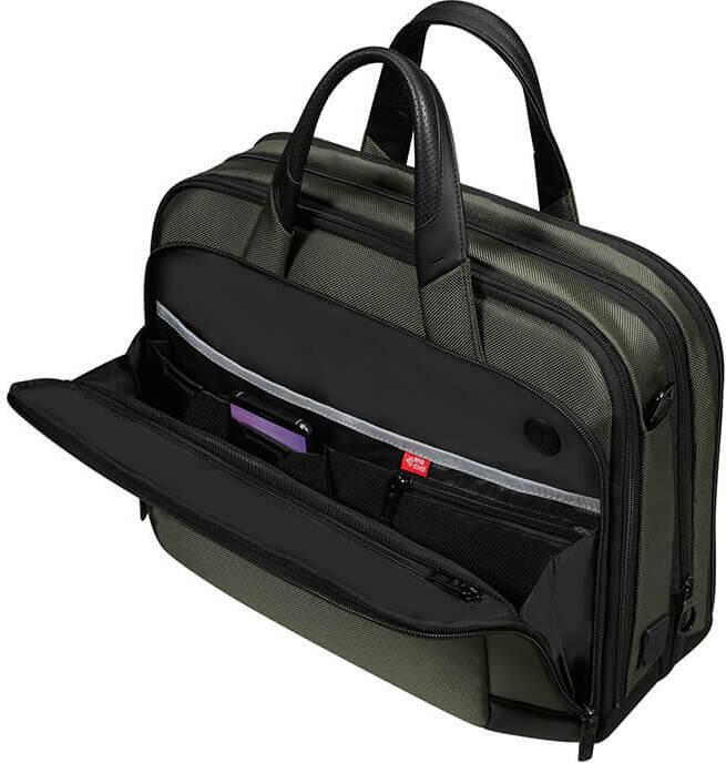 Actual product image Samsonite Laptopschoudertas - Pro-Dlx 6 Bailhandle 15.6 inch Uitbreidbaar 16/23 l - Green (15.60")