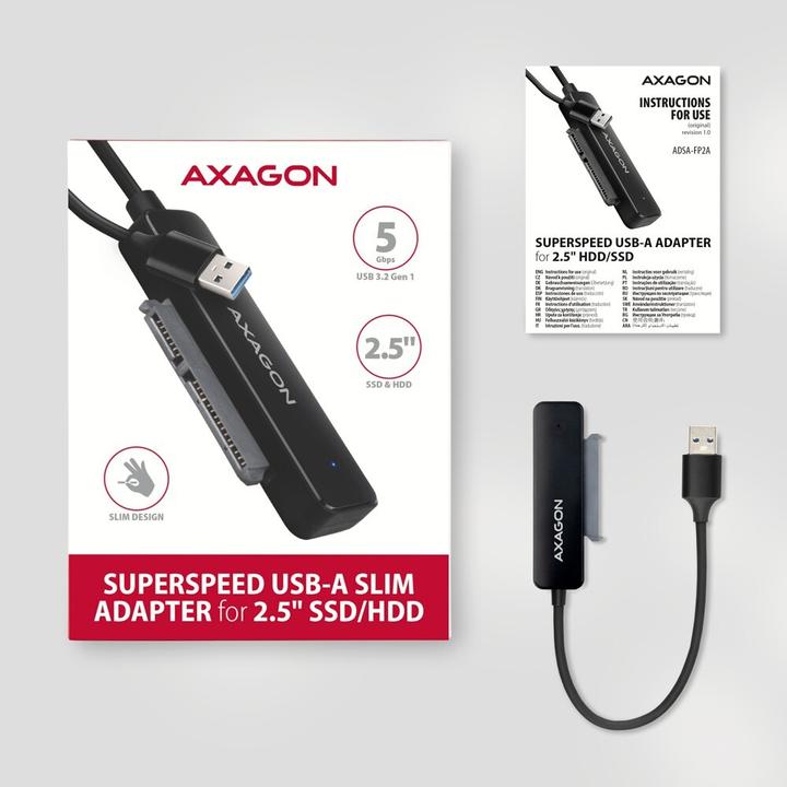 Image du produit Axagon ADSA-FP2A adaptateur est USB-A 5 Gbit