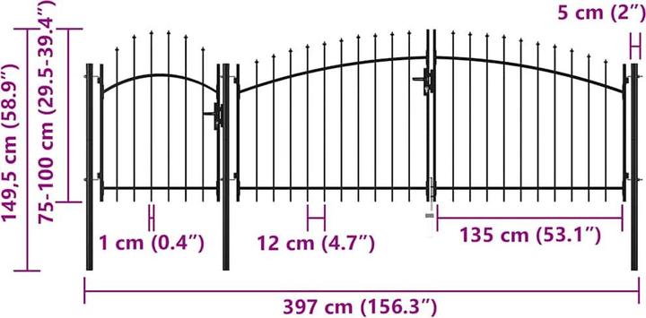 Produktbild vidaXL Gartentor