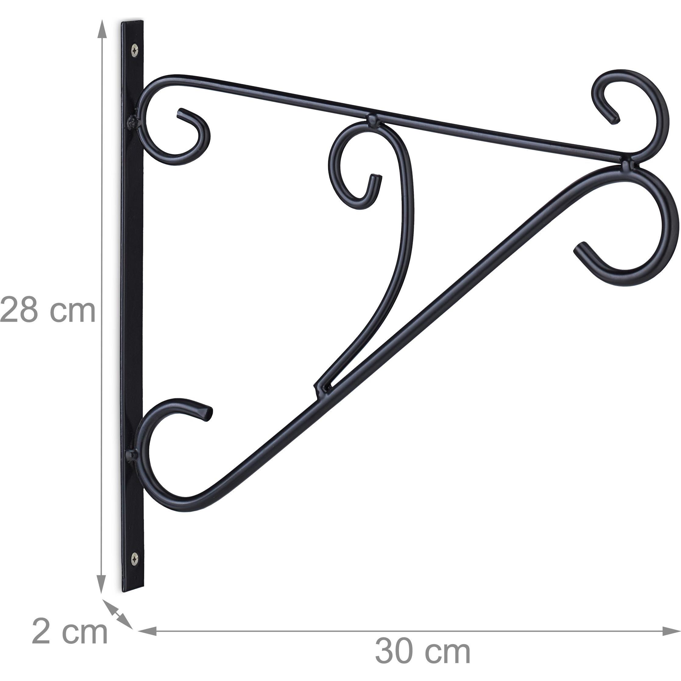 Thumbnail - Relaxdays, Aussendekoration, 2x Blumenampelhalterung