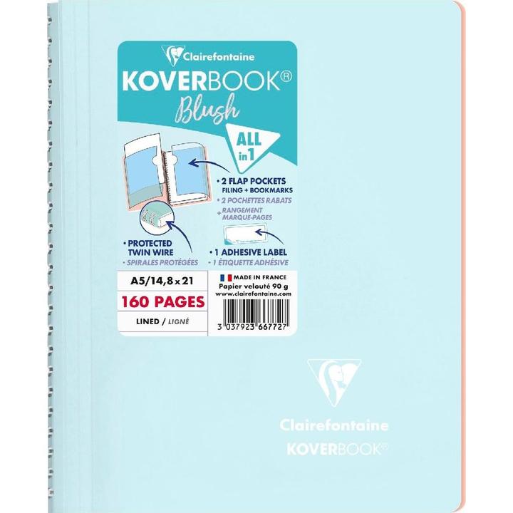 Immagine prodotto Clairefontaine Koverbook Blush (A5, Righe, Copertina rigida)