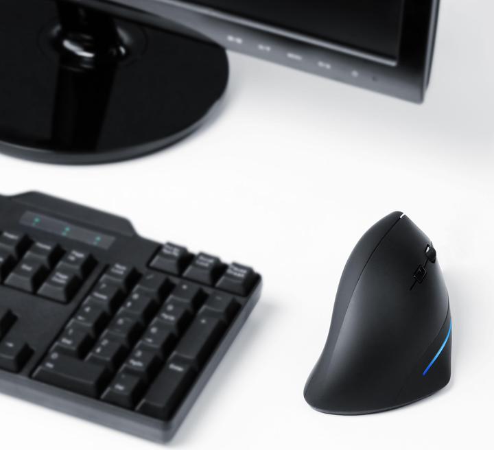 Image du produit CSL souris ergonomique sans fil, souris ergonomique verticale 2.4 GHz, contre le syndrome RSI du bras (Sans fil)