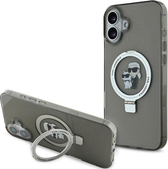 Immagine prodotto Karl Lagerfeld Custodia iPhone 16 Ringstand Karl e Choupette MagSafe (Apple iPhone 16)