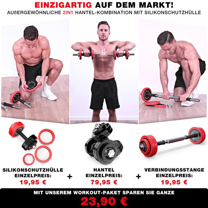 Immagine prodotto Sportstech AH300 (8 x 2,5 kg, 4 x 1,25 kg)