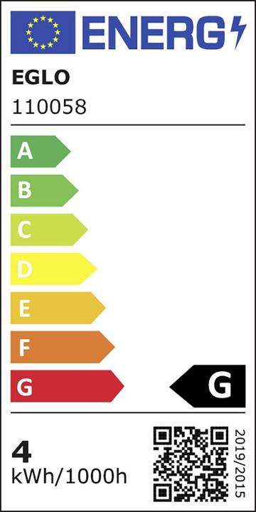 Energy Label EGLO LM LED E14 - V1 (E14, 4 W, 270 lm, 1 x, G)