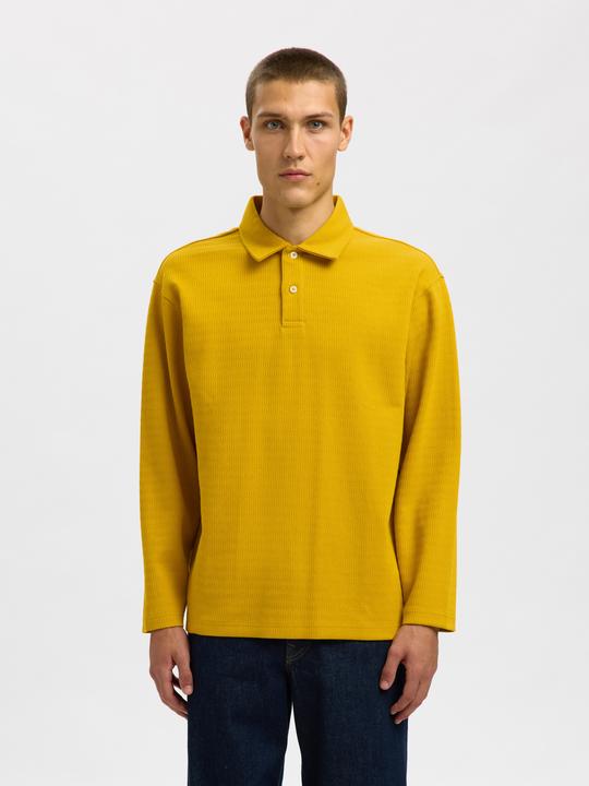 Produktbild Selected 100% Baumwoll Langarm-Poloshirt (S)