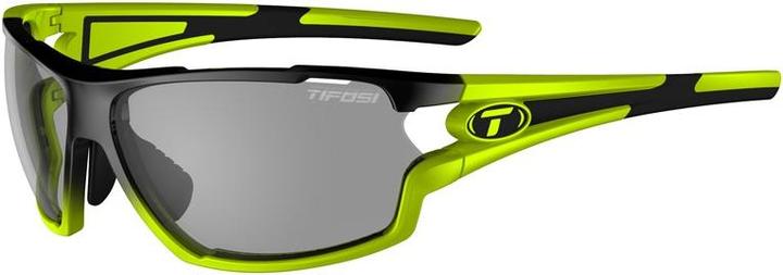 Tifosi Unisex Amok Single Lens Sunglasses, Race Neon/Fototec Smoke, One Size Only