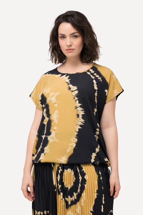 Actual product image Ulla Popken Tie-Dye Short Sleeve Tee (62)