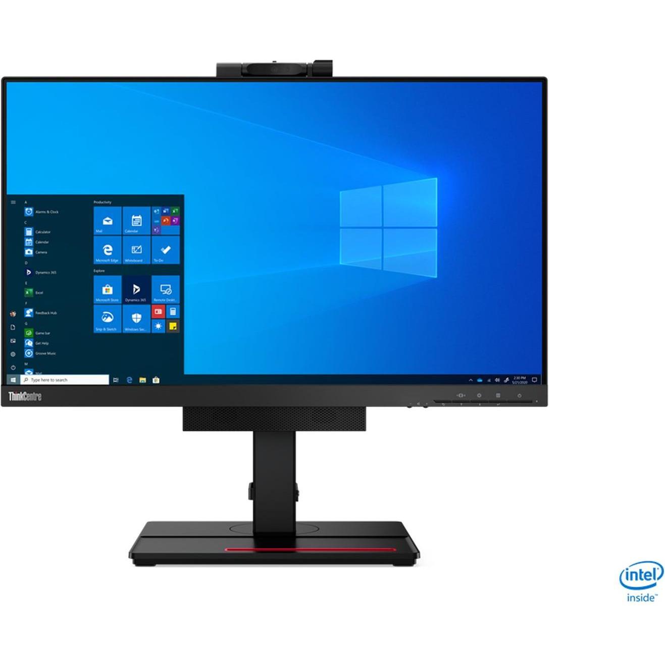 Lenovo ThinkCentre Tiny-In-One 24 Gen. 4 (1920 x 1080 Pixel, 23.80"), Monitor, Schwarz