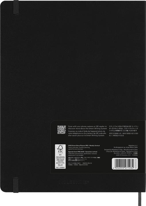 Actual product image Moleskine Smart calendar (19 x 25 cm, English)