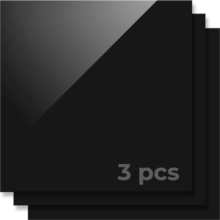 Actual product image XTool 3 mm Black Acrylic Sheets (3-Pack) (Accessories)