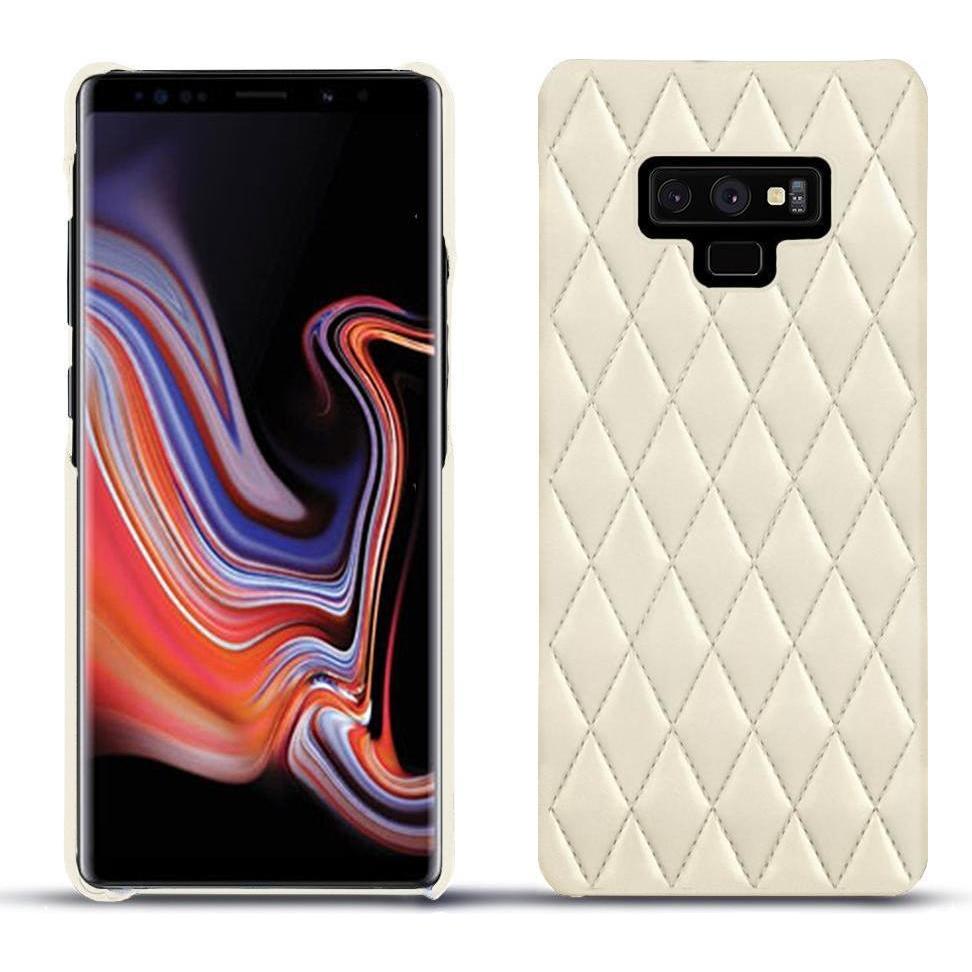Noreve Lederschutzhülle (Samsung Galaxy Note 9), Smartphone Hülle, Weiss