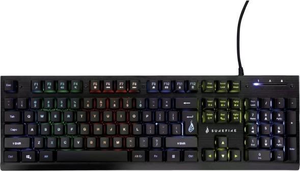 Productafbeelding SureFire Gaming KingPin X2 Wired, USB Gaming Keyboard Illuminated, Multi-Media Keys French (FR, Bedraad)