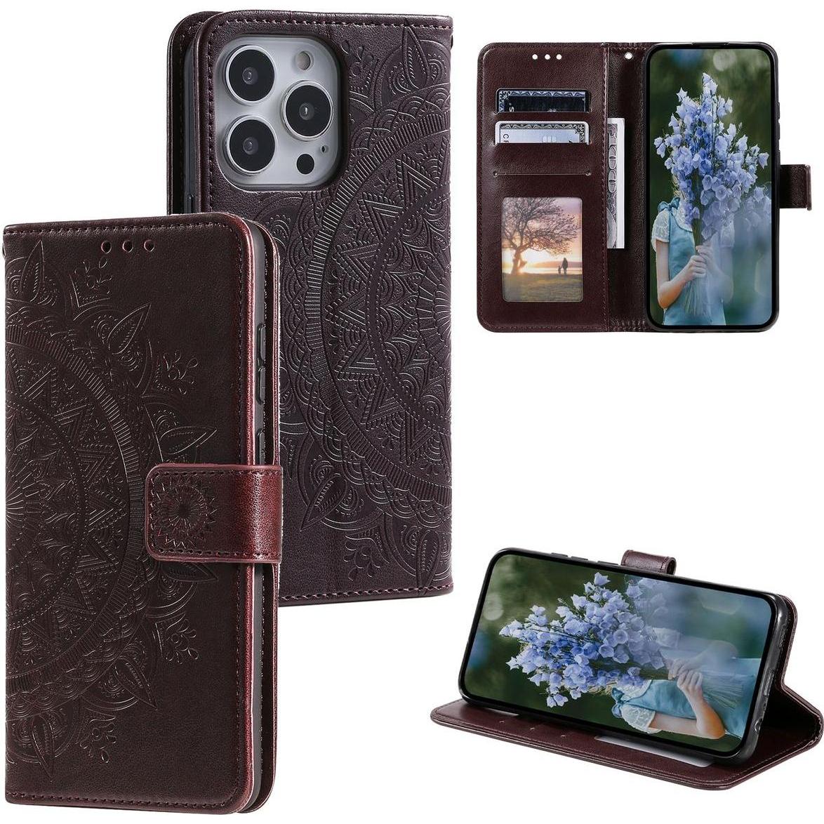 Thumbnail - König Design Schutz Handy Hülle für Apple iPhone 15 Pro Max Case Cover Klapp Tasche Wallet (Apple iPhone 15 Pro Max), Sm...