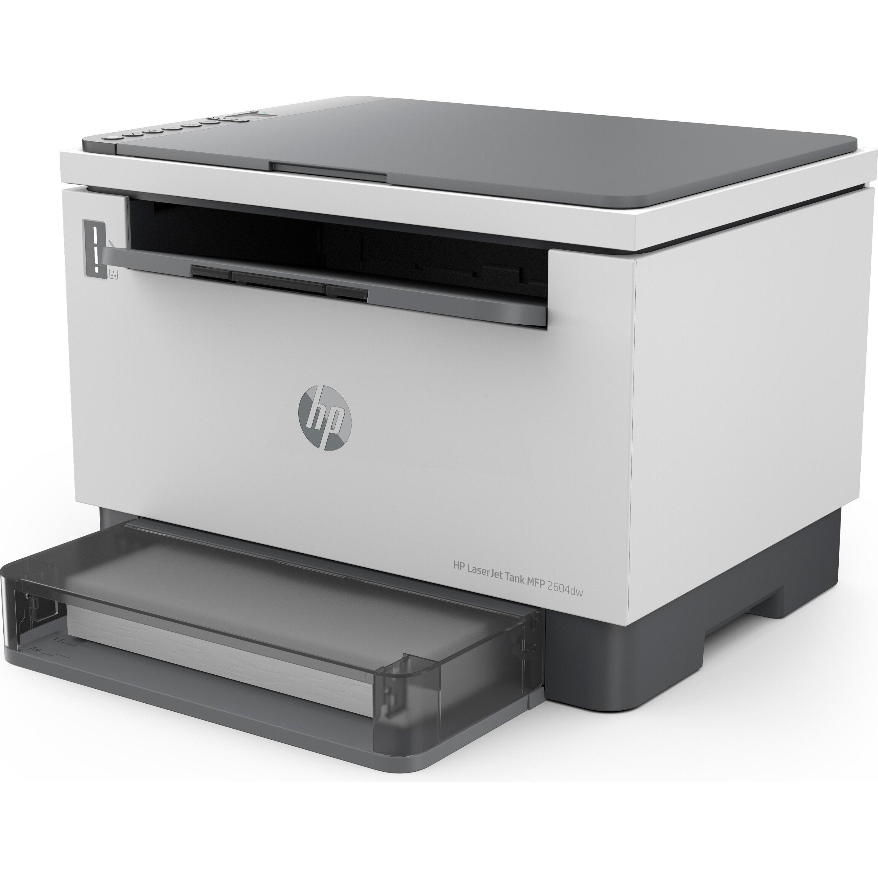 HP LaserJet Tank MFP 2604dw (Laser, Schwarz-Weiss), Drucker, Weiss, Schwarz