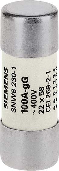 Actual product image Siemens Ceramic fuse MT 32A 500V AC 22x58mm 3NW6212-1 (32 A)