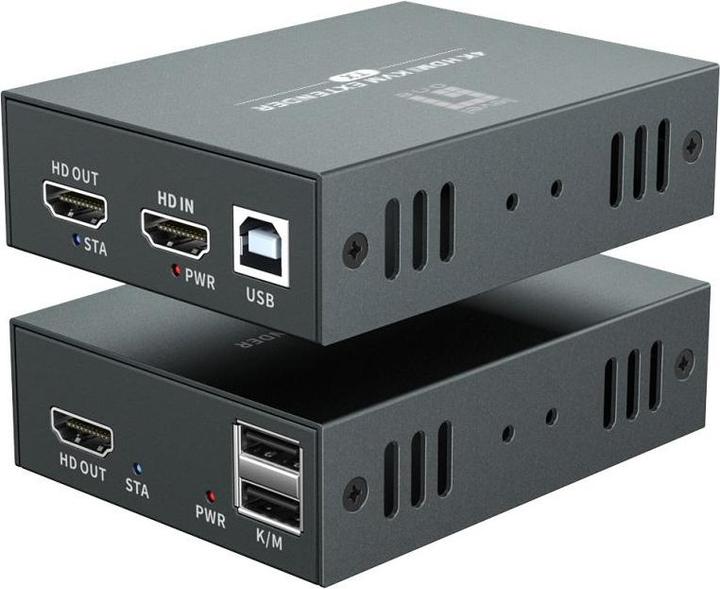 Immagine prodotto LevelOne Kit estensore HDMI su Cat.5/6 4K, 100 m nero