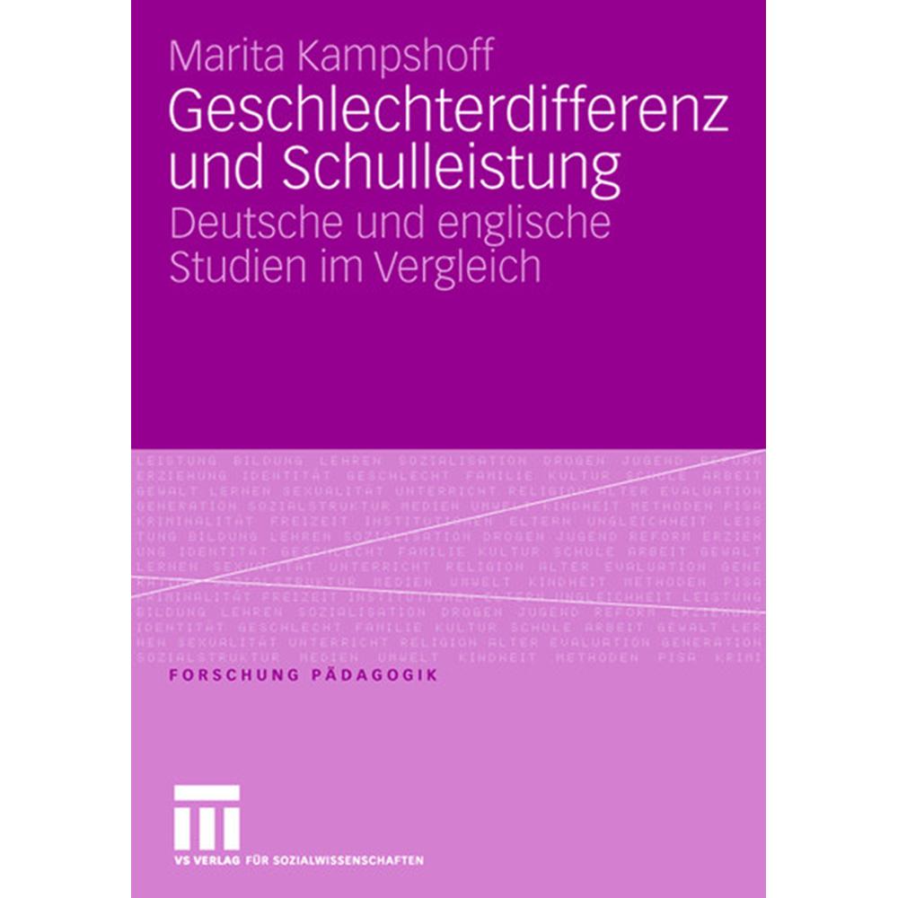 Geschlechterdifferenzen in Schulleistungen, Fachbücher von Marita Kampshoff