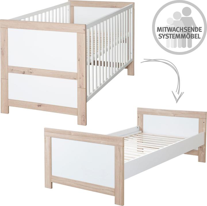 Image du produit Roba Ensemble pour chambre d'enfant Malo (Unité de changement, Armoires pour enfant, Lit de bébé)