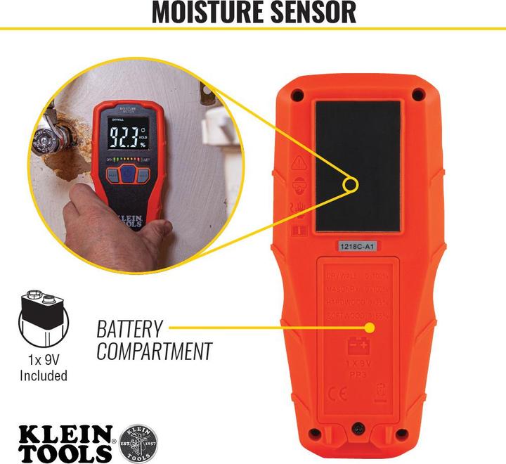 Image du produit Klein Tools ET140 Humidimètre pour matériaux Plage de mesure de l'humidité de construction (plage) 0 à 100 %