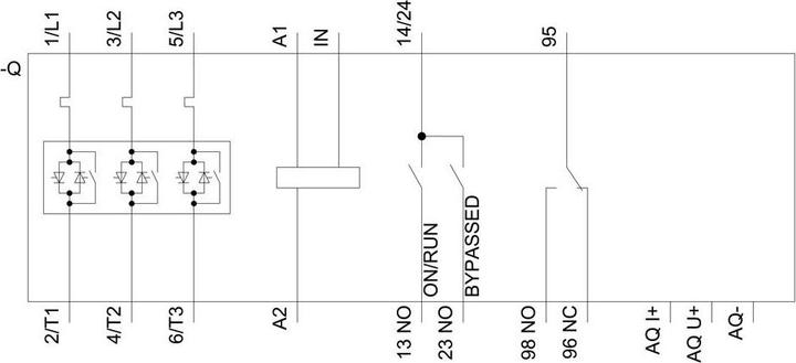 Immagine prodotto Siemens 3RW52 Avviatore dolce trifase 315 kW, 480 V ac / 315 A