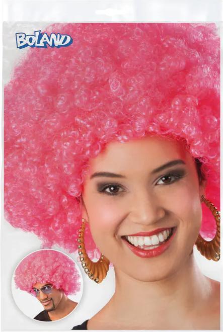 Immagine prodotto Fasnacht Parrucca Afro rosa