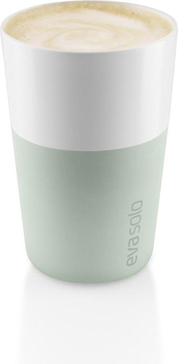 Produktbild Eva Solo Latte Macchiato Becher 360 ml, 2 Stück, Grün/Weiss (360 ml, 2 x)