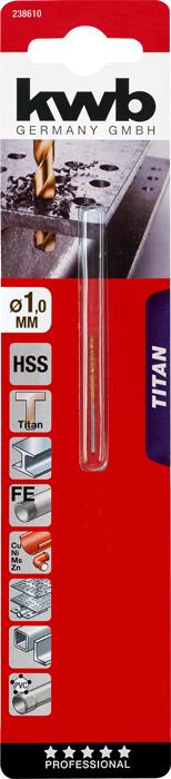 Actual product image kwb TITANHSSpiral drill (1 millimetre)