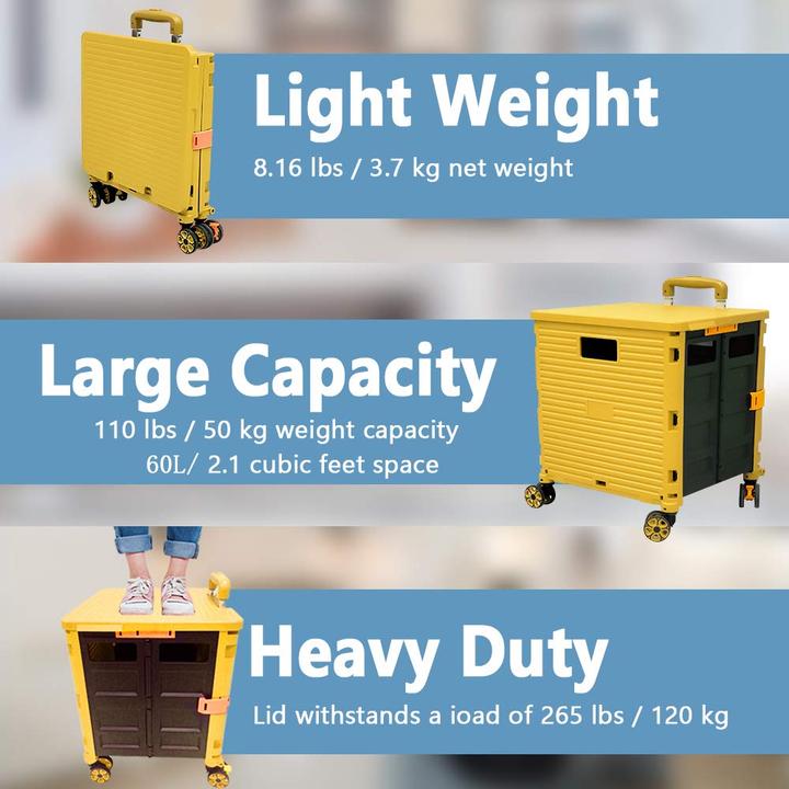 Produktbild Ziyou Lang Faltbare Einkaufstrolley-Box