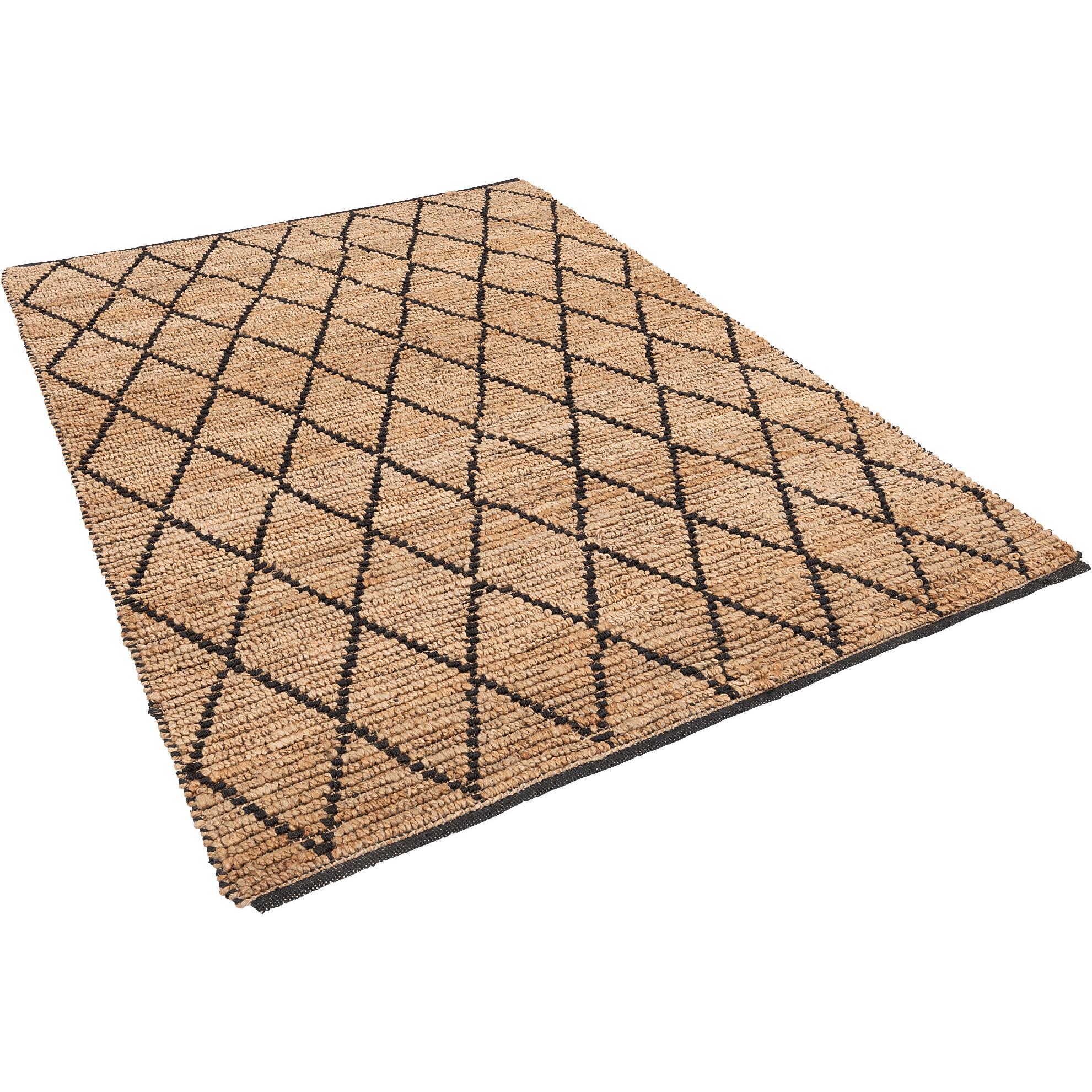 Thumbnail - Pergamon, Teppich, Naturfaser Teppich Jute Salsa Rauten (80 x 150 cm)