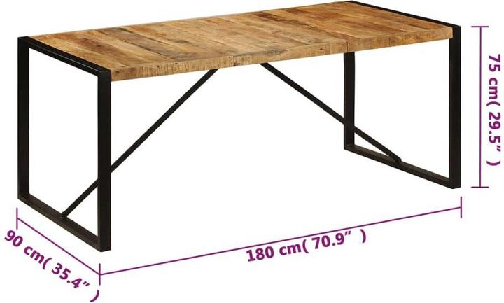 Image du produit vidaXL Esstisch (180 x 90 x 75 cm)